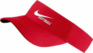 ナイキ レディース 帽子 アクセサリー Nike Adult Softball Visor Red