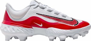 ナイキ メンズ スニーカー シューズ Nike Men's Alpha Huarache Elite 4 MCS Baseball Cleats White/Red