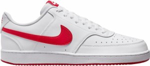 ナイキ メンズ スニーカー シューズ Nike Men's Court Vision Low Next Nature Shoes White/University Red