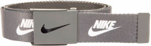 ナイキ メンズ ベルト アクセサリー Nike Men's Futura Single Web Golf Belt Grey