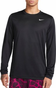 ナイキ メンズ シャツ トップス Nike Men's Dri-FIT Legend Fitness Long Sleeve Shirt Black