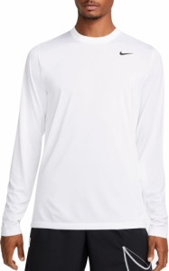 ナイキ メンズ シャツ トップス Nike Men's Dri-FIT Legend Fitness Long Sleeve Shirt White