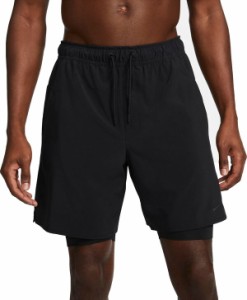 ナイキ メンズ ハーフパンツ・ショーツ ボトムス Nike Men's Dri-FIT Unlimited 7" 2-in-1 Versatile Shorts Black