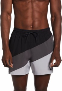 ナイキ メンズ ハーフパンツ・ショーツ 水着 Nike Men's Color Surge 5” Volley Shorts Black