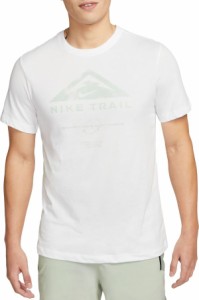 ナイキ メンズ Tシャツ トップス Nike Men's Dri-FIT Trail Running Graphic T-Shirt White