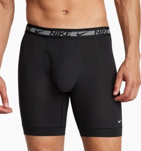 ナイキ メンズ ボクサーパンツ アンダーウェア Nike Men's Dri-FIT Ultra Stretch Micro Long Boxer Briefs 3 Pack Black