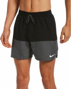 ナイキ メンズ ハーフパンツ・ショーツ 水着 Nike Men's Split 5" Volley Shorts Black