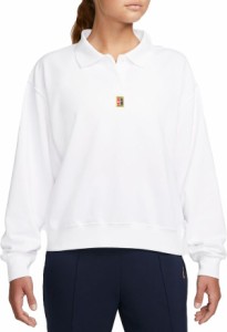 ナイキ レディース ポロシャツ トップス Nike Women's NikeCourt Dri FIT Heritage Polo White