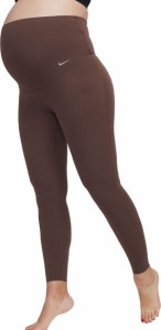 ナイキ レディース カジュアルパンツ ボトムス Nike Women's Zenvy Maternity Gentle-Support High-Waisted 7/8 Leggings Earth