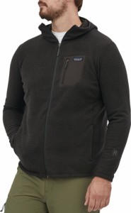 パタゴニア メンズ パーカー・スウェット アウター Patagonia Men's R1 Air Full-Zip Hooded Jacket Black