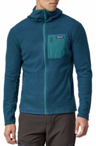 パタゴニア メンズ パーカー・スウェット アウター Patagonia Men's R1 Air Full-Zip Hooded Jacket Lagom Blue