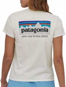 パタゴニア レディース シャツ トップス Patagonia Women's P-6 Mission Organic T-Shirt Birch White