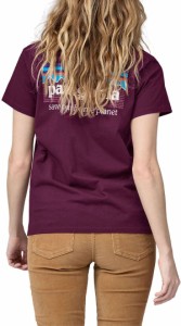 パタゴニア レディース シャツ トップス Patagonia Women's P-6 Mission Organic T-Shirt Night Plum