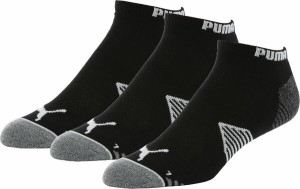 プーマ メンズ 靴下 アンダーウェア PUMA Essential Low Cut Golf Socks 3 Pack Puma Black