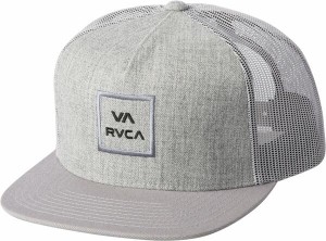 ルーカ メンズ 帽子 アクセサリー RVCA Men's VA All The Way Trucker Heather Grey/Black