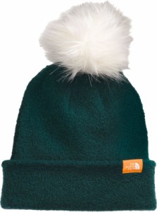 ノースフェイス レディース 帽子 アクセサリー The North Face City Plush Pom Beanie Ponderosa Green