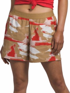 ノースフェイス レディース ハーフパンツ・ショーツ ボトムス The North Face Women's Wander Shorts Pink Moss Abstract Print