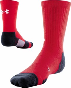 アンダーアーマー メンズ 靴下 アンダーウェア Under Armour Team Crew Socks Red