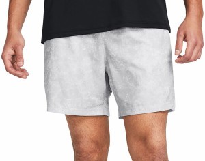 アンダーアーマー メンズ ハーフパンツ・ショーツ ボトムス Under Armour Men's Vanish Woven 6" Printed Shorts Halo Gray/Black