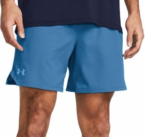 アンダーアーマー メンズ ハーフパンツ・ショーツ ボトムス Under Armour Men's Vanish Woven 6" Shorts Photon Blue/Viral Blue