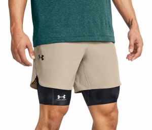 アンダーアーマー メンズ ハーフパンツ・ショーツ ボトムス Under Armour Men's Vanish Elite Shorts Timberwolf Taupe/Black