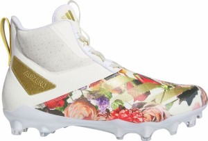 アディダス メンズ スニーカー シューズ adidas Men's adizero Chaos Speed Coronation Mid Football Cleats White/Gold