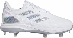 アディダス レディース スニーカー シューズ adidas Women's adizero PureHustle 3 Sis Bates Metal Fastpitch Softball Cleats White/Si