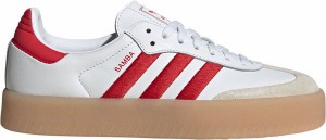 アディダス レディース スニーカー シューズ adidas Women's Sambae Shoes White/Red/White