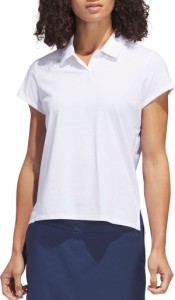 アディダス レディース ポロシャツ トップス adidas Women's Go-To Heathered Golf Polo White Melange