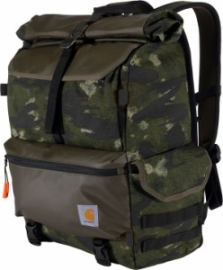 カーハート メンズ バックパック・リュックサック バッグ Carhartt 40L Nylon Roll-Top Backpack Blind Fatigue Camo