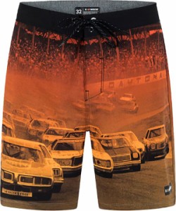 ハーレー メンズ ハーフパンツ・ショーツ 水着 Hurley Men's Eco NASCAR FinishLine 18” Boardshorts Unity Red