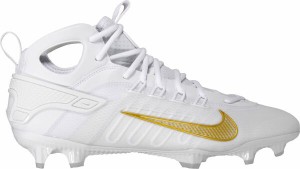 ナイキ レディース スニーカー シューズ Nike Alpha Huarache 9 Elite Mid Lacrosse Cleats White/Gold