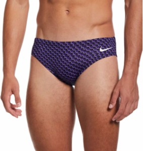 ナイキ メンズ ハーフパンツ・ショーツ 水着 Nike Men's Drippy Check Brief Court Purple