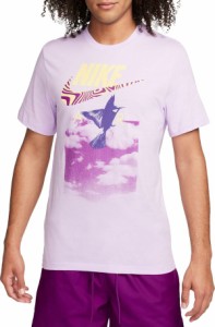 ナイキ メンズ Tシャツ トップス Nike Men's Sportswear Air Short Sleeve Graphic T-Shirt Violet Mist