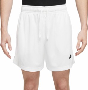 ナイキ メンズ ハーフパンツ・ショーツ ボトムス Nike Men's Club Mesh Flow Shorts White