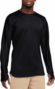 ナイキ メンズ シャツ トップス Nike Men's Dri-FIT Yoga Crewneck Shirt Black