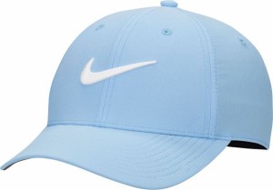 ナイキ メンズ 帽子 アクセサリー Nike Men's Dri-FIT Club Structured Swoosh Hat Aquarius Blue/White
