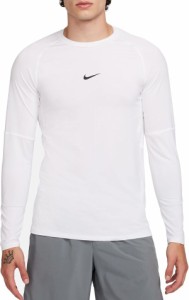 ナイキ メンズ シャツ トップス Nike Men's Pro Dri-FIT Slim Long-Sleeve Fitness Top White