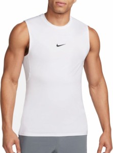 ナイキ メンズ シャツ トップス Nike Men's Pro Dri-FIT Slim Sleeveless Fitness Top White