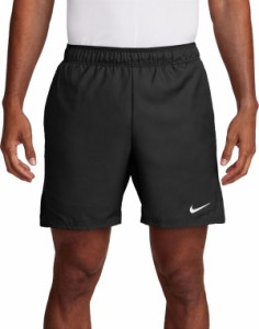 ナイキ メンズ ハーフパンツ・ショーツ ボトムス Nike Men's NikeCourt Dri-FIT 7" Victory Shorts Black/White