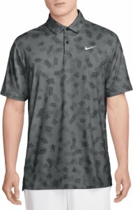 ナイキ メンズ ポロシャツ トップス Nike Men's Dri-FIT Tour Polo Dk Smoke Grey/White