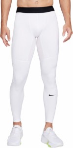 ナイキ メンズ カジュアルパンツ ボトムス Nike Men's Pro Warm Tights White/Black