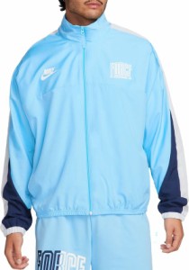 ナイキ メンズ ジャケット・ブルゾン アウター Nike Men's Starting 5 Woven Basketball Jacket Aquarius Blue