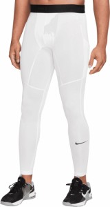 ナイキ メンズ カジュアルパンツ ボトムス Nike Men's Pro Dri-FIT Fitness Tights White