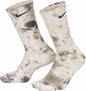 ナイキ レディース 靴下 アンダーウェア Nike Colorsplash Tie Dye 2 Pack Crew Socks Bone/Olive/Grey/Vt/Mauve