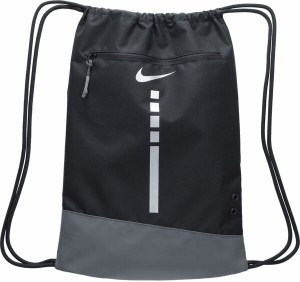 ナイキ メンズ バックパック・リュックサック バッグ Nike Hoops Elite Drawstring 17L Bag Blk/Irn Gry/Metallic Slvr