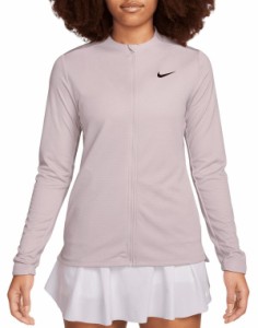 ナイキ レディース シャツ トップス Nike Women's Dri FIT UV Advantage Full Zip Golf Top Platinum Violet/Black