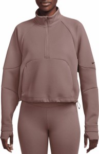 ナイキ レディース パーカー・スウェット アウター Nike Women's Dri-FIT Prima 1/2-Zip Training Top Smokey Mauve