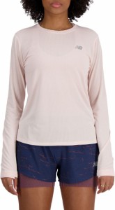 ニューバランス レディース Tシャツ トップス New Balance Women's Athletics Long Sleeve T-Shirt Unity of Sport/Quartz Pink Heather