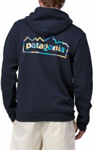 パタゴニア メンズ パーカー・スウェット アウター Patagonia Men's Fitz Roy Icon Uprisal Hoodie New Navy